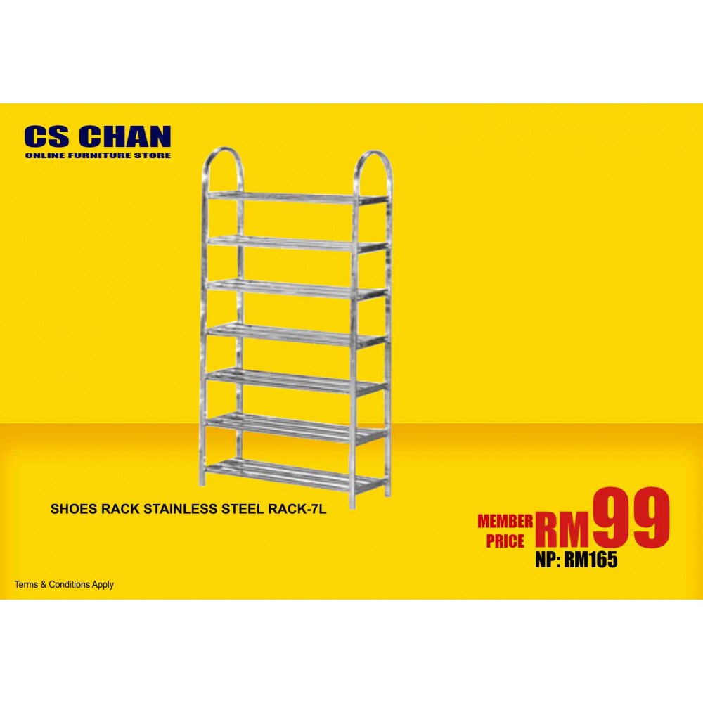 SHOE RACK STAINLESS STEEL KCN-HD248-7L