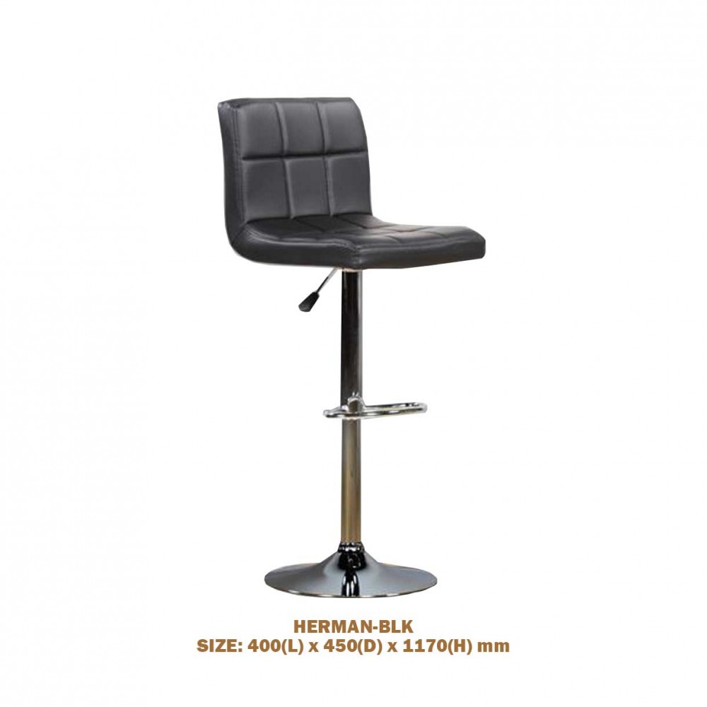 BAR CHAIR HERMANN-BLK