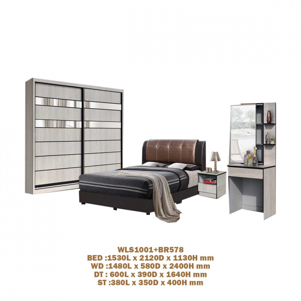 BEDROOM SET WLS1001+BR578