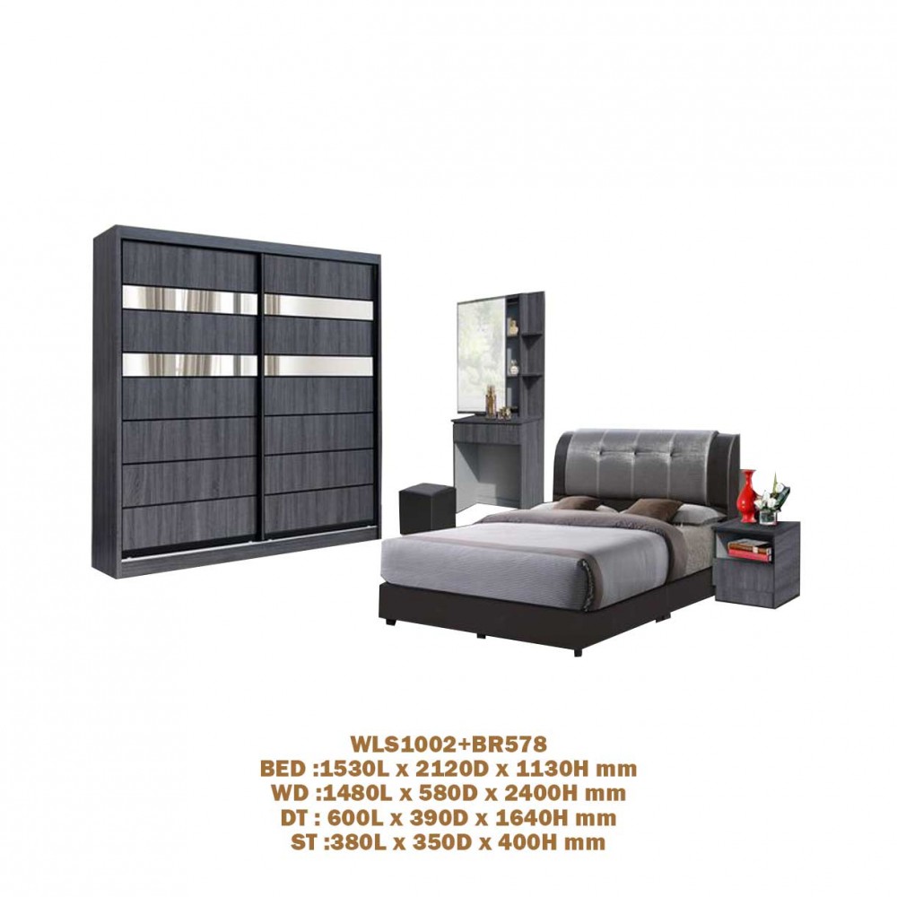 BEDROOM SET WLS1002+BR578