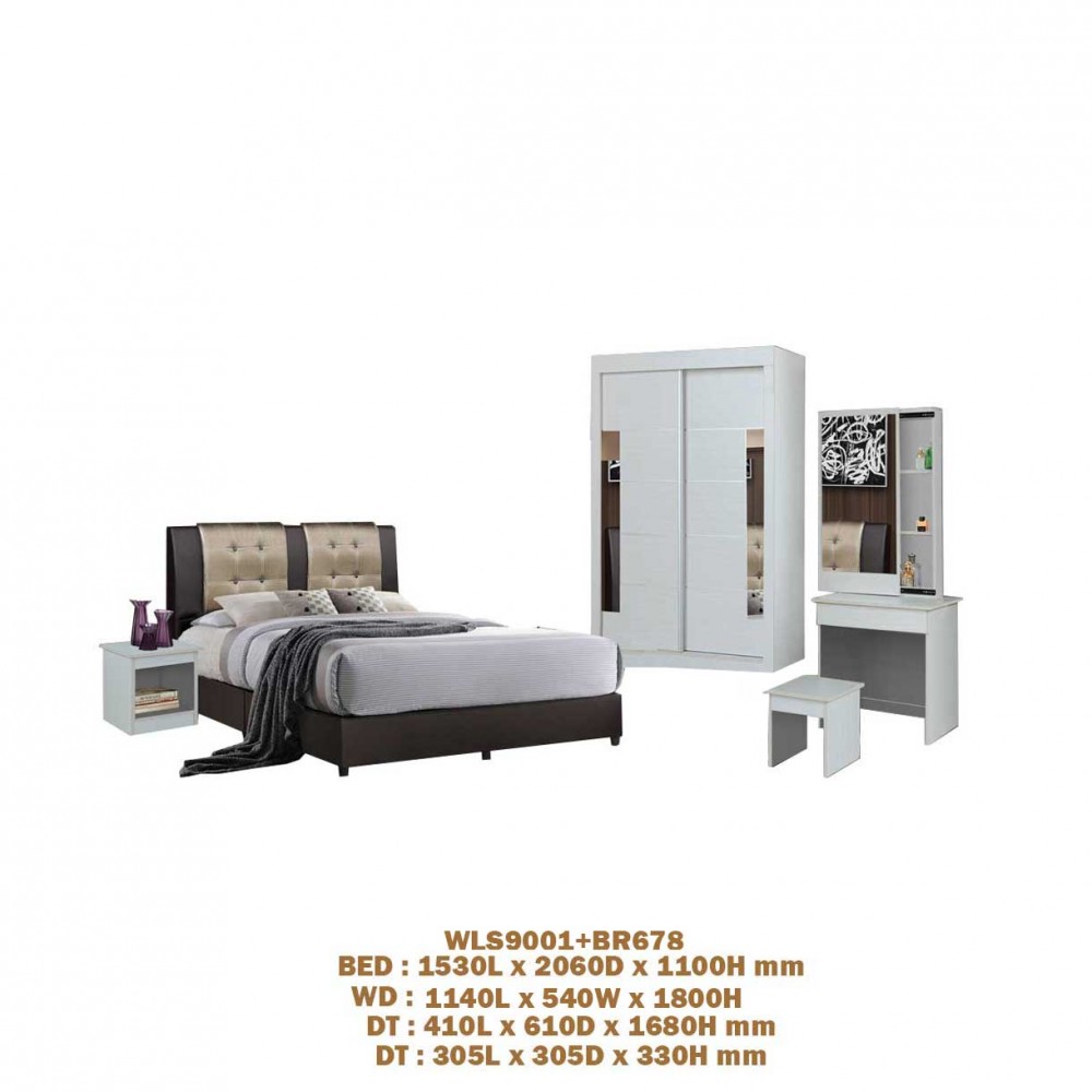 BEDROOM SET WLS9001+BR678