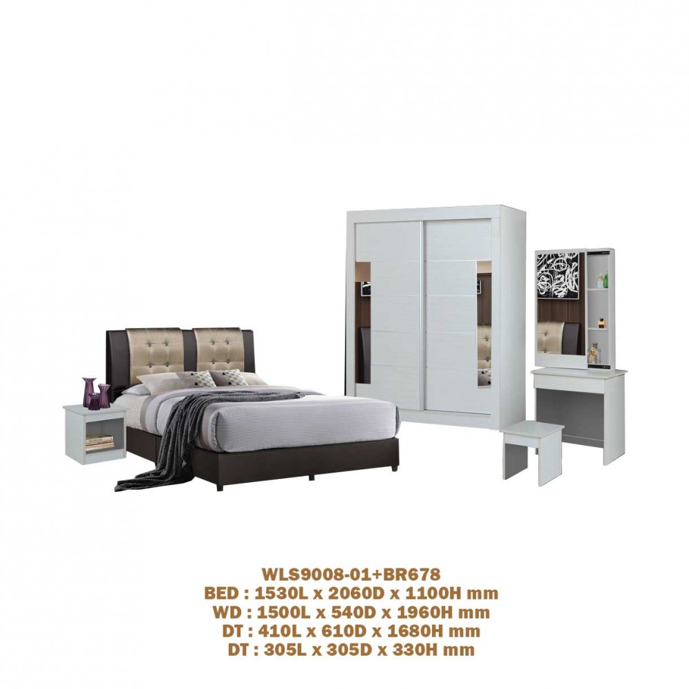 BEDROOM SET WLS9008-01+678