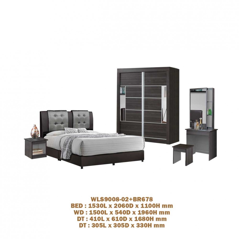 BEDROOM SET WLS9008-02+678