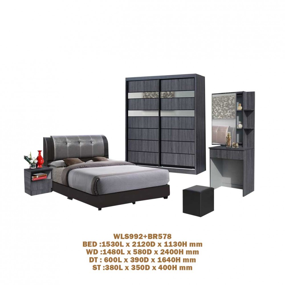 BEDROOM SET WLS992+BR578