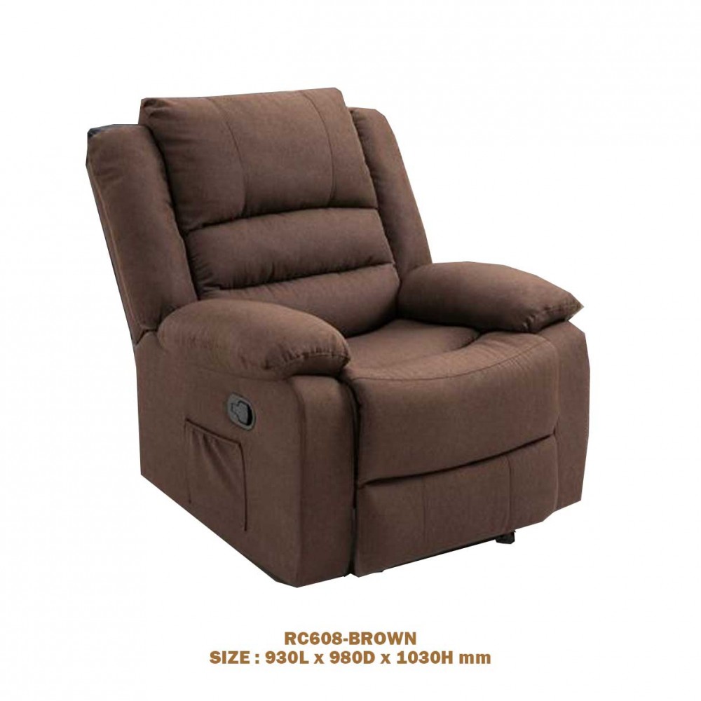 SINGLE RECLINER CHAIR  RC608-FB