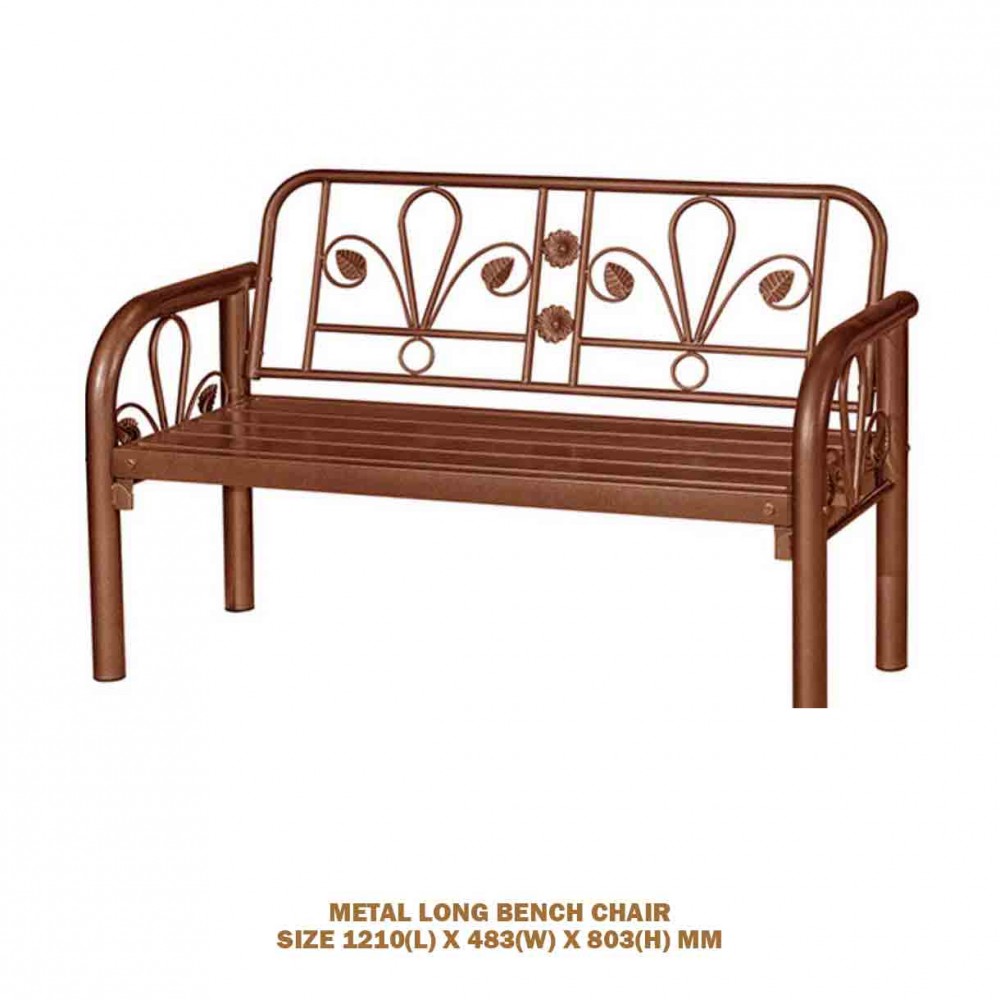 METAL LONG BENCH CHAIR KD7944